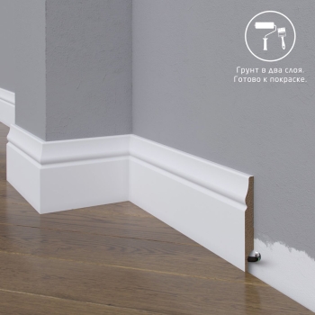 Плинтус Astra Decor МДФ 04-054-10 Грунт